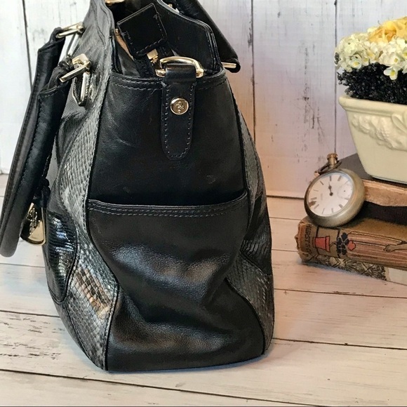 Cole Haan Hayden Kendra Snakeskin Tote Handbag - Picture 7 of 16